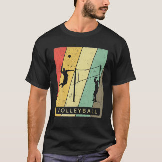 Vintage-Volleyball-Sport Retro-Plakat T-Shirt