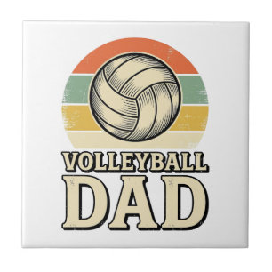 Vintage-Volleyball-Vater Retro-Shirt-Design_1 Fliese