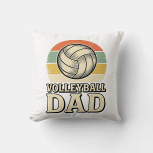 Vintage-Volleyball-Vater Retro-Shirt-Design_1 Kissen