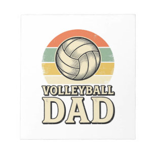 Vintage-Volleyball-Vater Retro-Shirt-Design_1 Notizblock