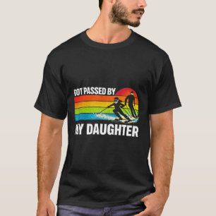 Vintage von meiner Tochter gefahren Lustiger Skifa T-Shirt