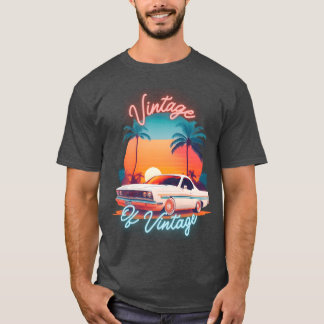 Vintage von Vintage Vintage-Auto lustiger Freund v T-Shirt