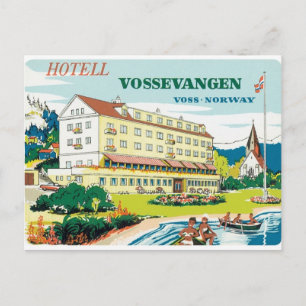 Vintage Voss Norwegen Postkarte