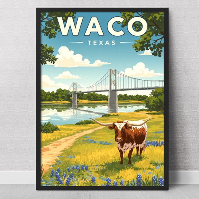 Vintage Waco Texas Poster (Von Creator hochgeladen)