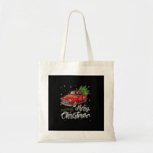 Vintage Wagon roter LKW Weihnachtsbaum Pyjama-Fami Tragetasche