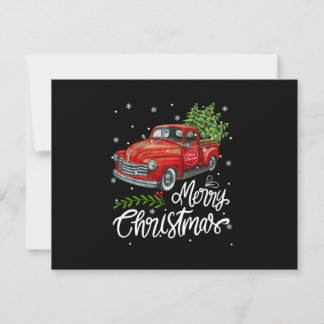 Vintage Wagon Rotes LKW-Weihnachtsbaum-Pyjama-Fami