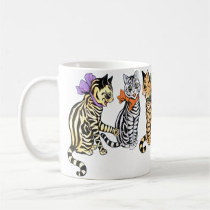 Vintage-Wain-Katzen-Chat-Geschenktasse Tasse