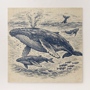 Vintage-Walbuck-Pod-Gravur Puzzle
