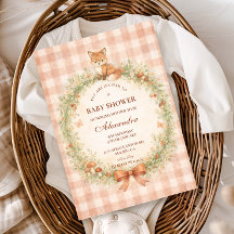 Vintage-Wald-Fuchs-Baby-Party