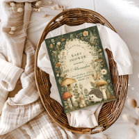 Vintage-Wald-Pilz-Baby-Party
