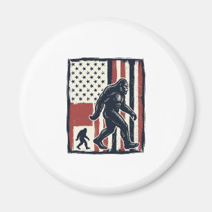 Vintage-Waldkreatur-Flagge-Vektor-Shirt-Design_1 Magnet
