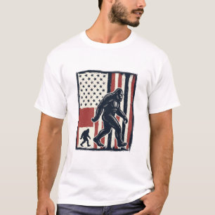 Vintage-Waldkreatur-Flagge-Vektor-Shirt-Design_1 T-Shirt