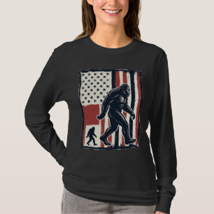 Vintage-Waldkreatur-Flagge-Vektor-Shirt-Design_1 T-Shirt