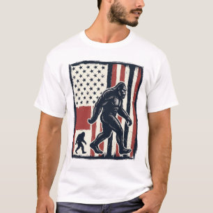Vintage-Waldkreatur-Flagge-Vektor-Shirt-Design_1 T-Shirt