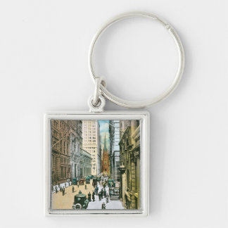 Vintage Wall Street, die, New York City West Schlüsselanhänger