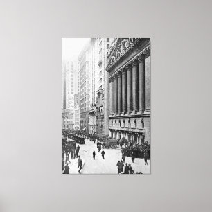 Vintage Wall Street NYC Fotograf (1921) Leinwanddruck