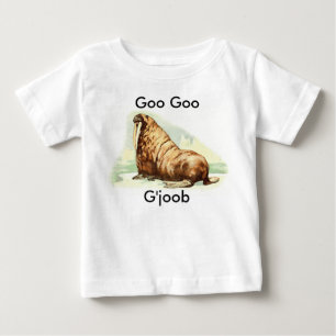 Vintage Walross Goo Goo G'Joob Parodie 1960er Baby T-shirt
