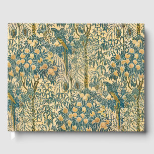 Vintage Walter Crane Ara und Zitrusfrucht Kunst Gästebuch