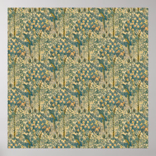 Vintage Walter Crane Ara und Zitrusfrucht Kunst Poster