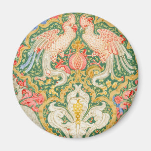 Vintage-Walter-Crane-Kakadu-und-Pfau-Kunst Magnet