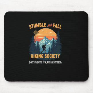Vintage-Wander-Vorwärts-Taummel-und-Sturz-Wanderge Mousepad