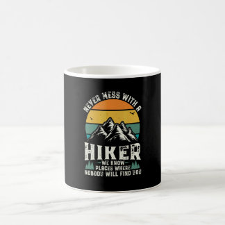 Vintage-Wanderhemd Herren Wanderer Outdoor Retro C Kaffeetasse