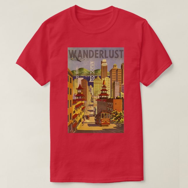 Vintage Wanderlust T-Shirt (Design vorne)