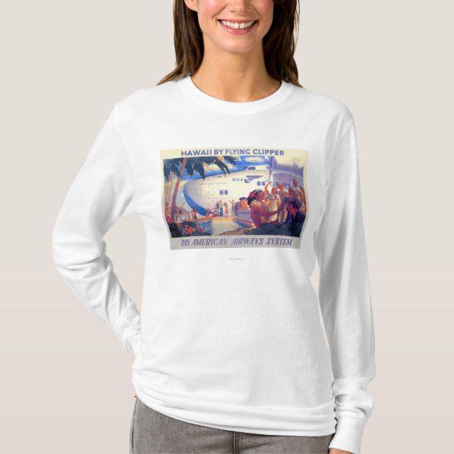 Vintage Wannen-amerikanisches Reise-Plakat - T-Shirt (Vorderseite)