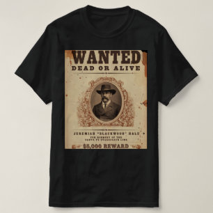 Vintage Wanted Dead or Alive Cowboy T-Shirt