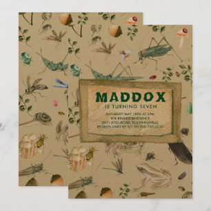 Vintage Wanzen-Themed Geburtstags-Party Einladung