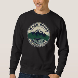 Vintage-Wappen des Bundesstaates Washington Sweatshirt