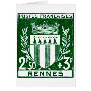Vintage Wappen Rennes, Frankreich