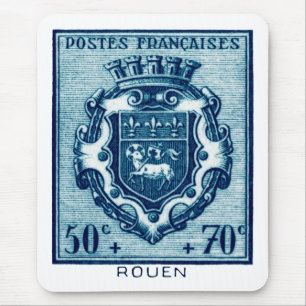 Vintage Wappen Rennes, Frankreich Mousepad
