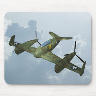 Vintage-Warbird-Flug Militärflugkunst Mousepad