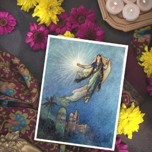 Vintage-Warwick-Goble-Indischer-Mythologie  Postkarte