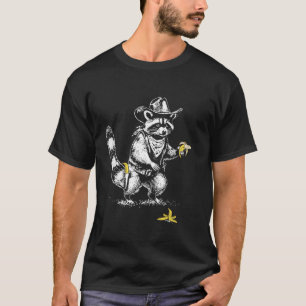 Vintage-Waschbär-Cowboy-Cowgirl-Müll-Panda-Waschbä T-Shirt