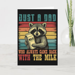 Vintage Waschbär nur ein Papa, der immer mit der B Karte