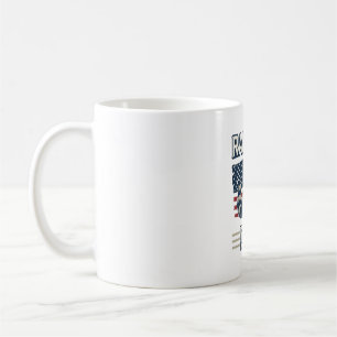 Vintage-Waschbär-Vater-patriotisches-Shirt-Design_ Kaffeetasse