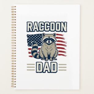 Vintage-Waschbär-Vater-patriotisches-Shirt-Design_ Planer