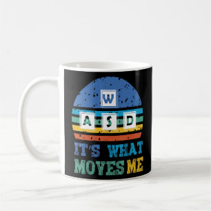Vintage WASD Es ist, was mich bewegt Lustige PC-Ga Kaffeetasse