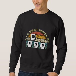 Vintage-WASD-Videospielcontroller PC-Gamer Com Sweatshirt
