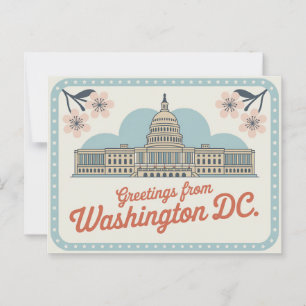 Vintage Washington DC Postcard   Grüße aus Postkarte
