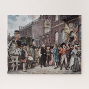 Vintage Washingtons Amtseinführung in Philadelphia Puzzle