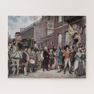 Vintage Washingtons Amtseinführung in Philadelphia Puzzle