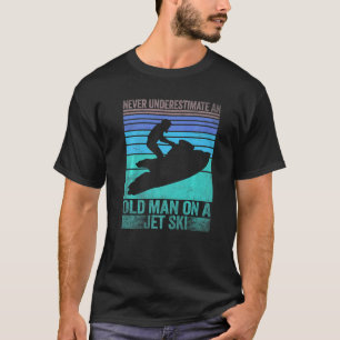 Vintage-Wasser-Jet-Ski-Spaß-Strand für Männer Retr T-Shirt