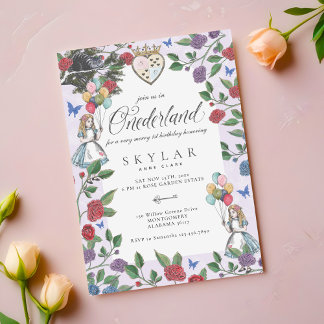 Vintage Wasserfarbe in einem einzigen Land zum Geb Einladung