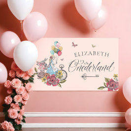 Vintage Wasserfarbe in einem Land zum Geburtstag Banner