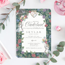 Vintage Wasserfarbe in einem Land zum Geburtstag Einladung