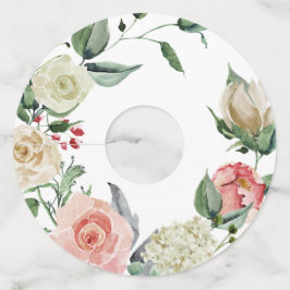 Vintage Wasserfarbe Rosa und Creme