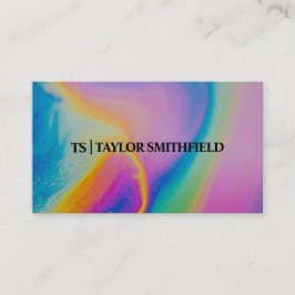 Vintage Wasserfarbe Traditionelle Visitenkarte